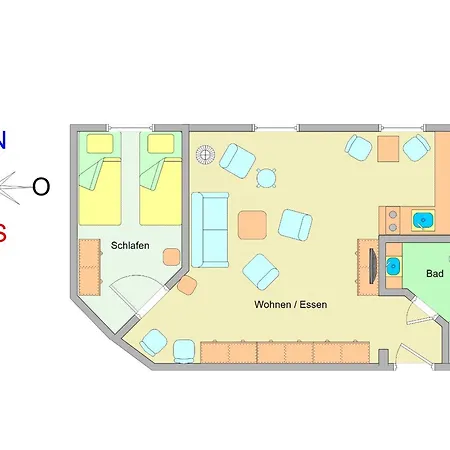Apartment Haus Poststrasse 1a 14 *